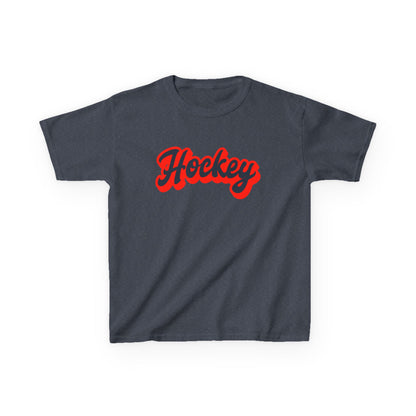 Kids Hockey Heavy Cotton Tee - Perfect for Young Fans!