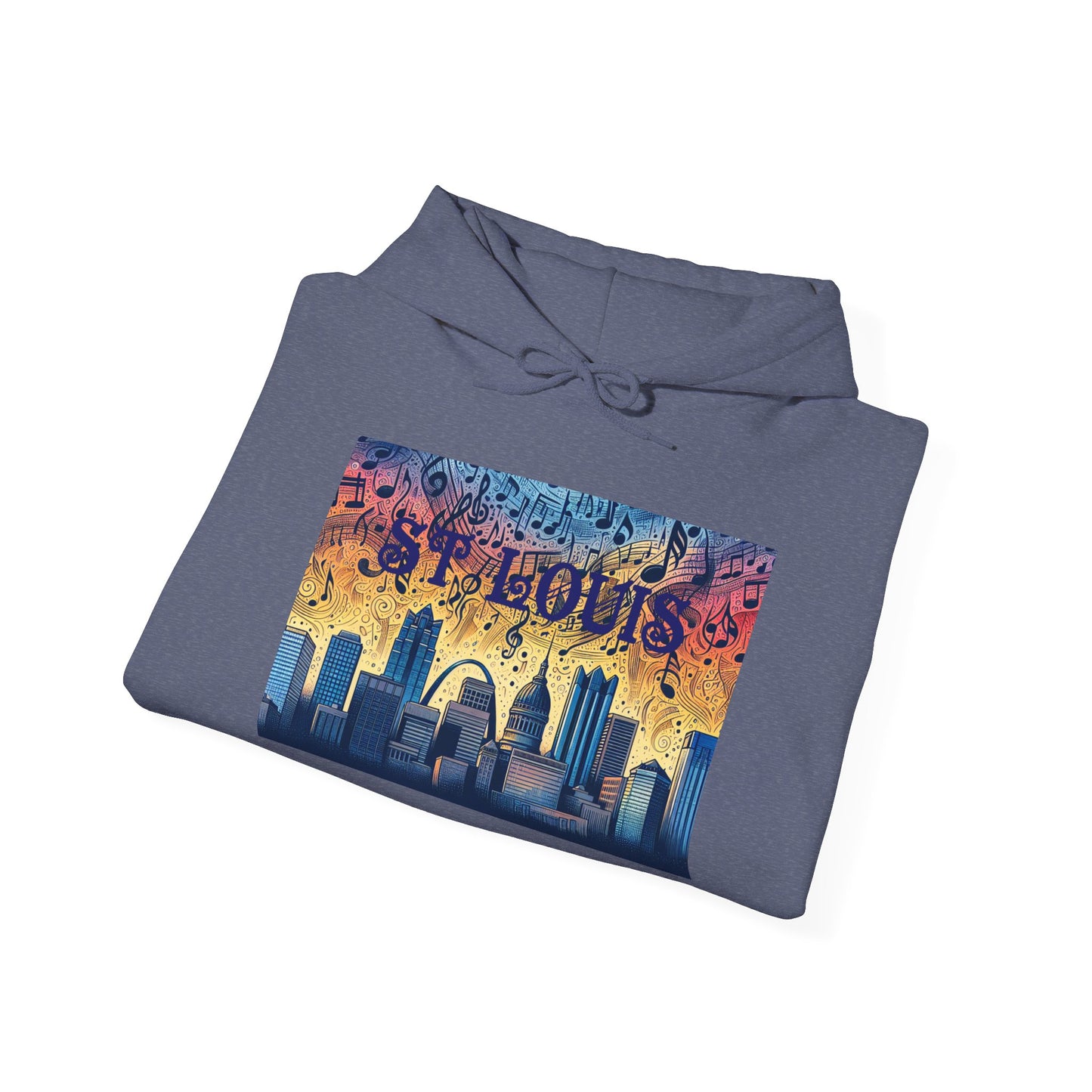 ST LOUIS ADULT Graphic Hoodie - Unisex Heavy Blend™ - CITY SERIES