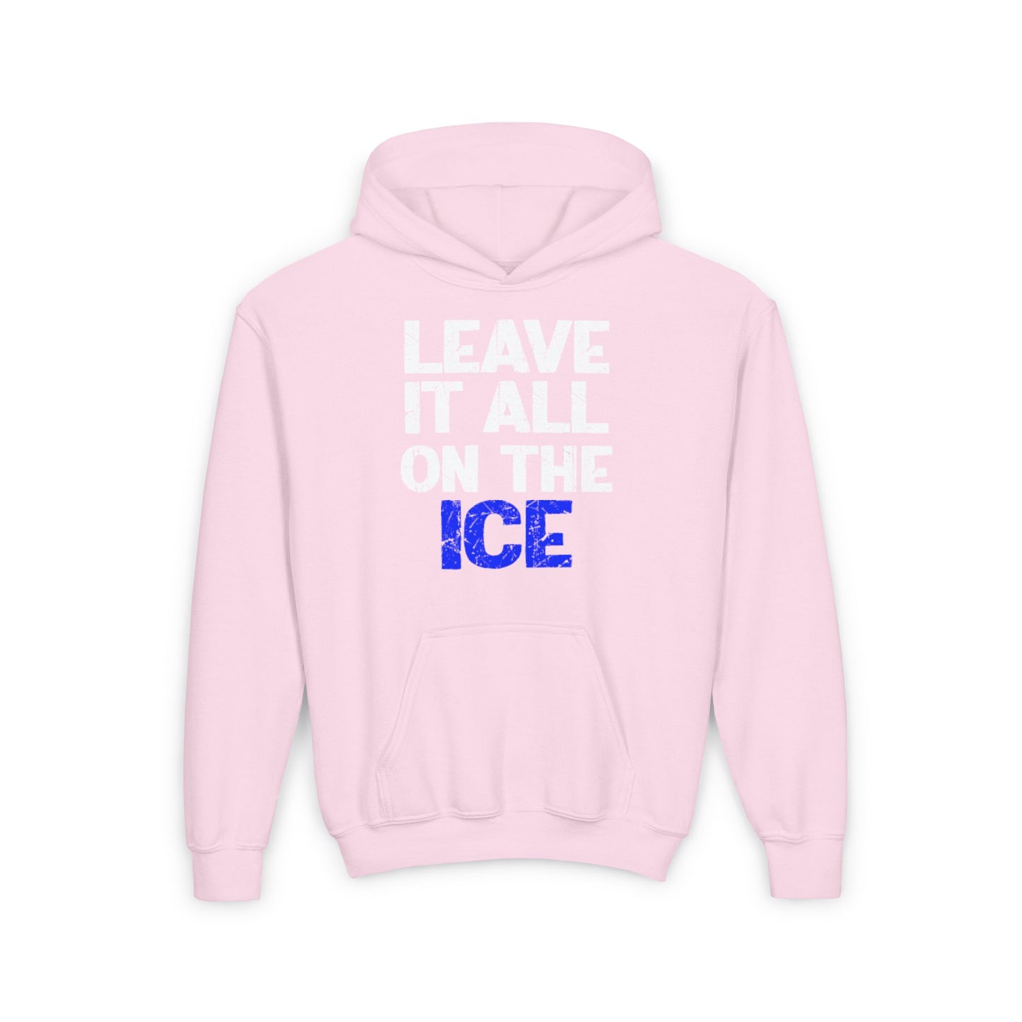 LEAVE IT ALL ON THE ICE - Youth Heavy Blend Hoodie