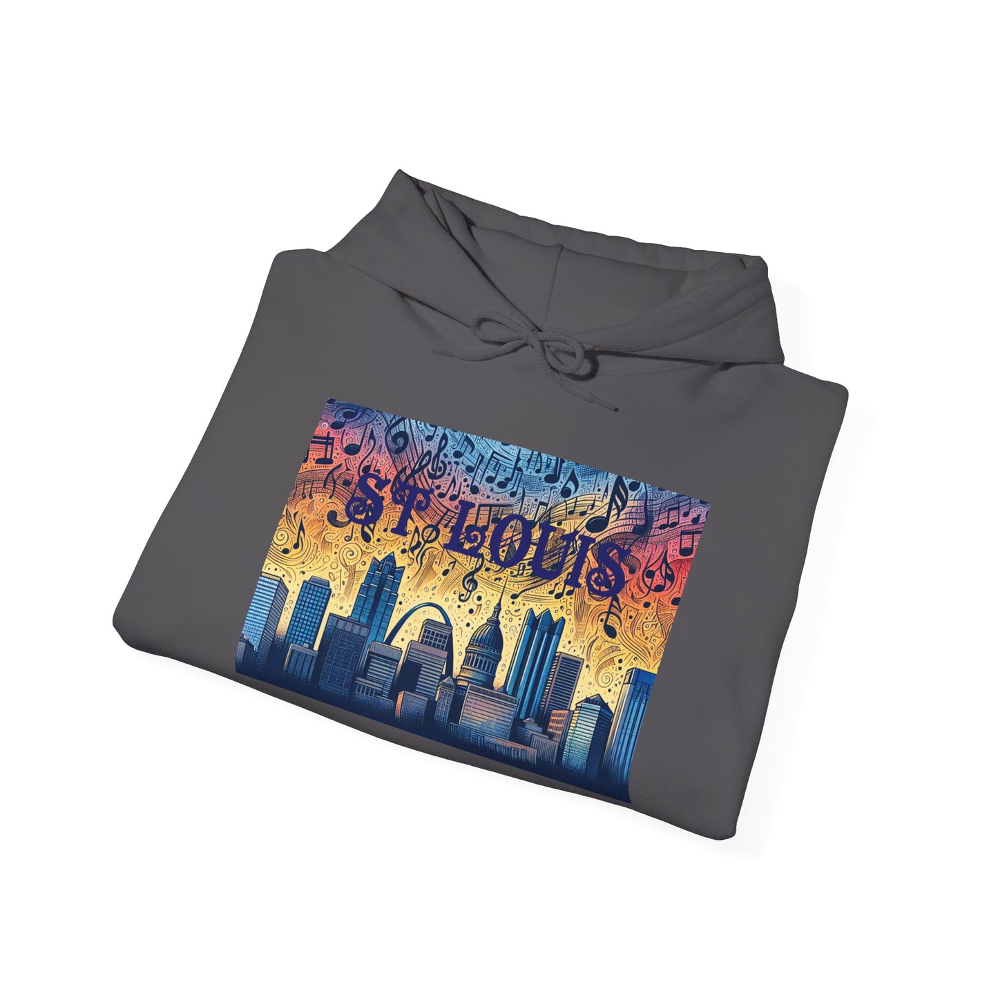 ST LOUIS ADULT Graphic Hoodie - Unisex Heavy Blend™ - CITY SERIES