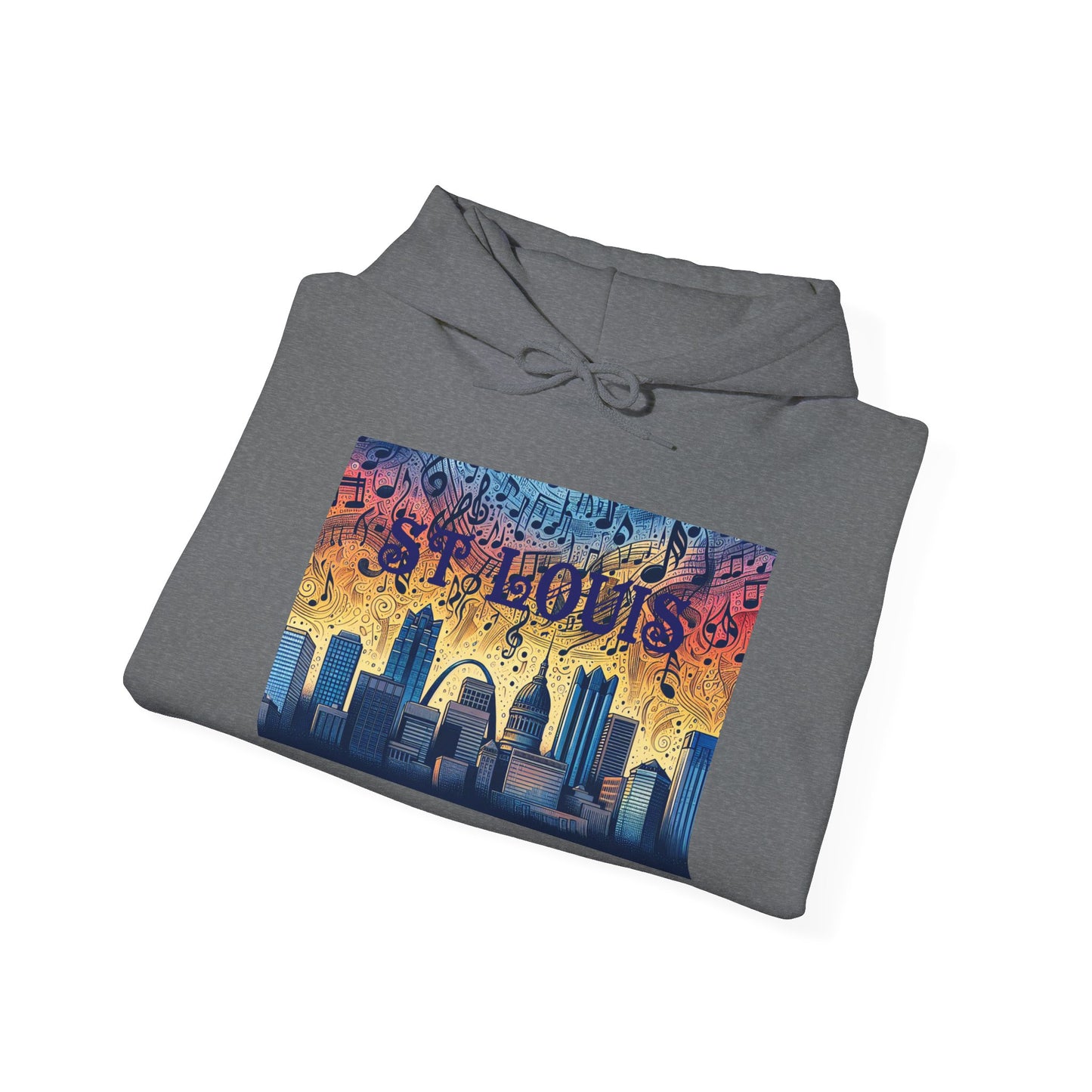ST LOUIS ADULT Graphic Hoodie - Unisex Heavy Blend™ - CITY SERIES