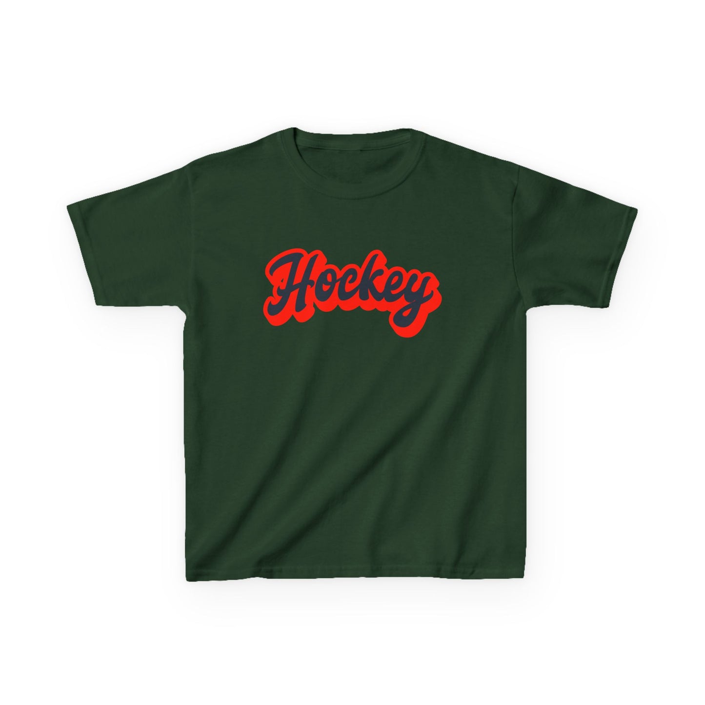 Kids Hockey Heavy Cotton Tee - Perfect for Young Fans!