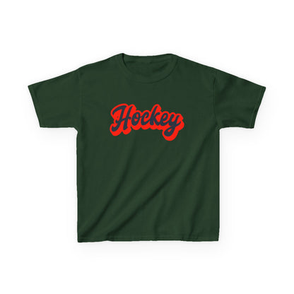 Kids Hockey Heavy Cotton Tee - Perfect for Young Fans!