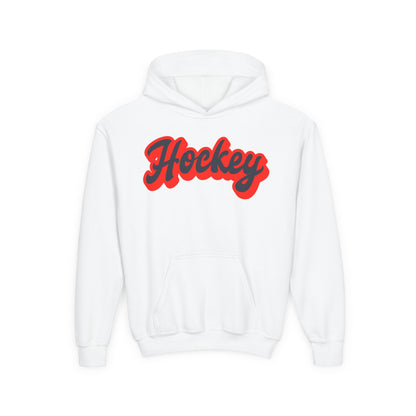 Youth Hockey Heavy Blend Hoodie - Cozy Sportswear for Young Athletes