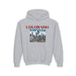 COLORADO Youth Hooded Sweatshirt - Retro Graphic Design for City Pride