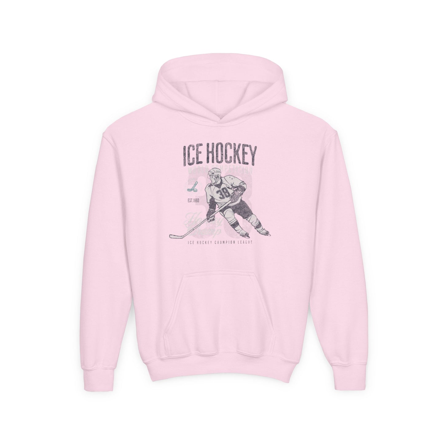 Youth Ice Hockey Hooded Sweatshirt - Perfect for Young Athletes
