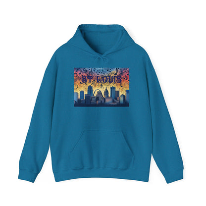 ST LOUIS ADULT Graphic Hoodie - Unisex Heavy Blend™ - CITY SERIES