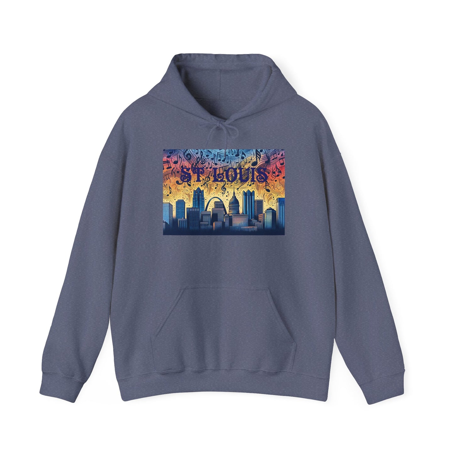 ST LOUIS ADULT Graphic Hoodie - Unisex Heavy Blend™ - CITY SERIES