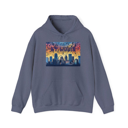 ST LOUIS ADULT Graphic Hoodie - Unisex Heavy Blend™ - CITY SERIES