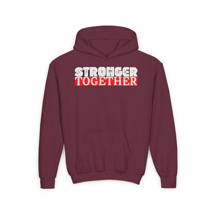 Stronger Together Youth Hoodie - Cozy Blend
