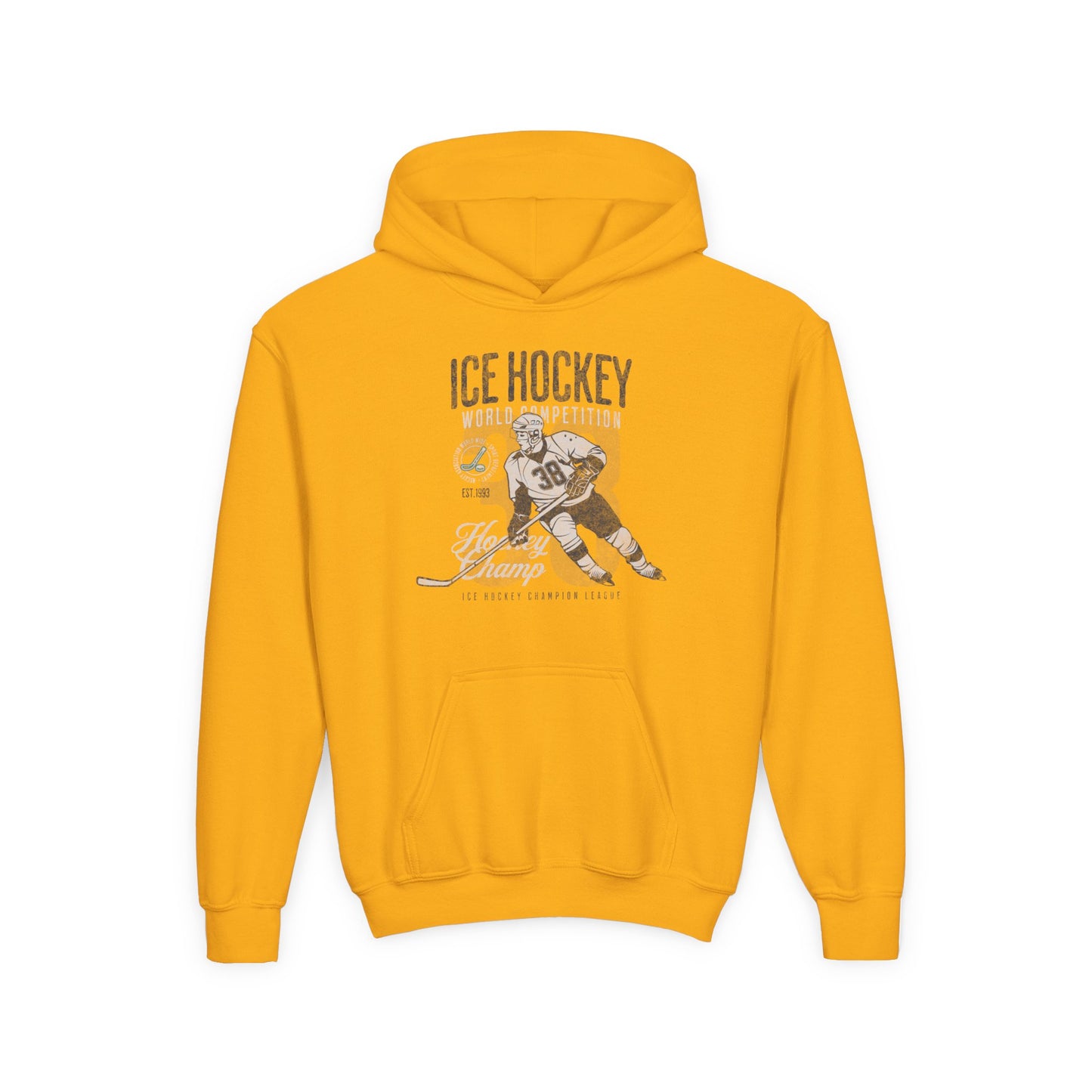 Youth Ice Hockey Hooded Sweatshirt - Perfect for Young Athletes