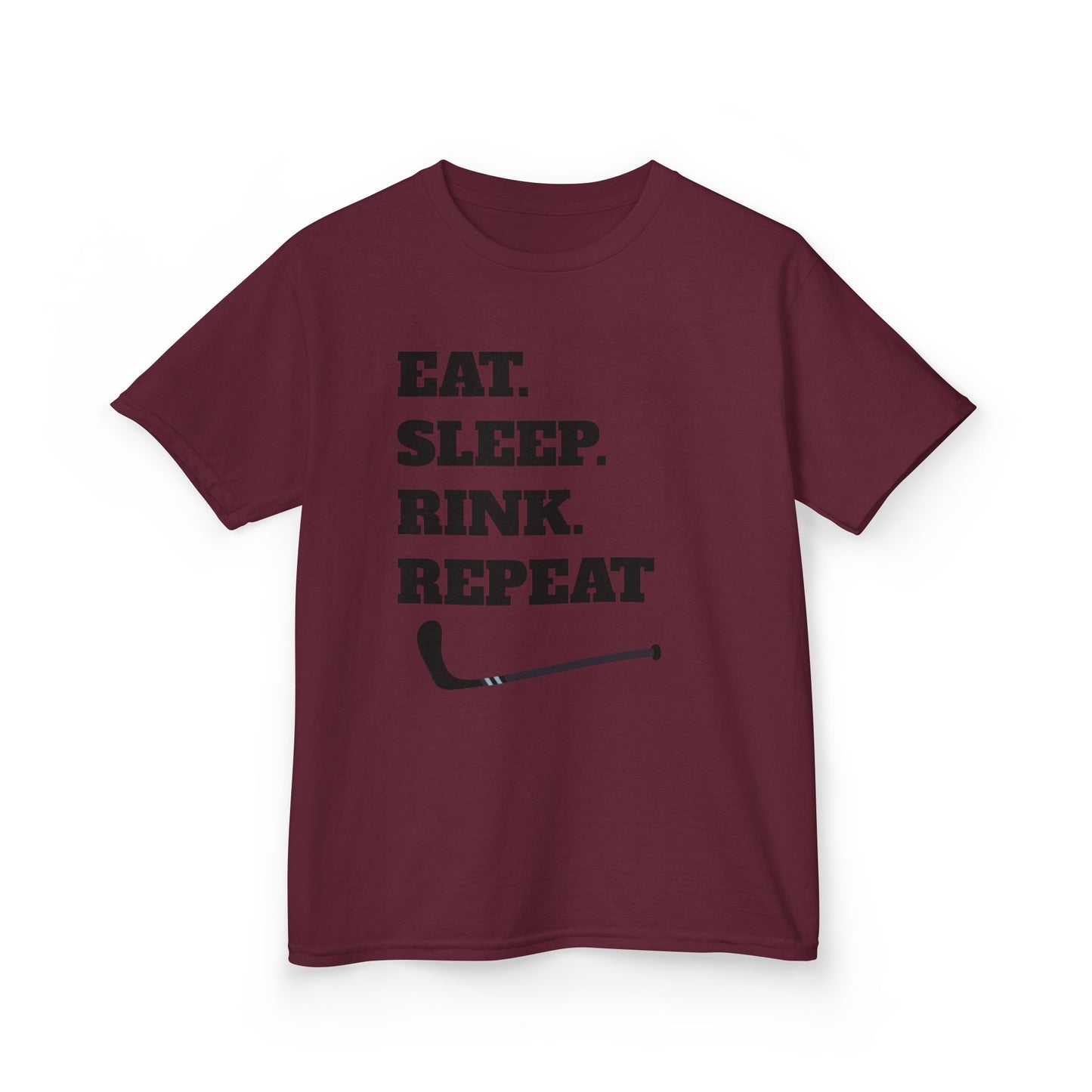 Youth Hockey Tee - Eat Sleep Rink Repeat