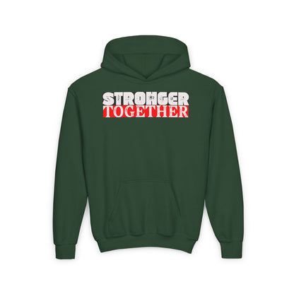 Stronger Together Youth Hoodie - Cozy Blend