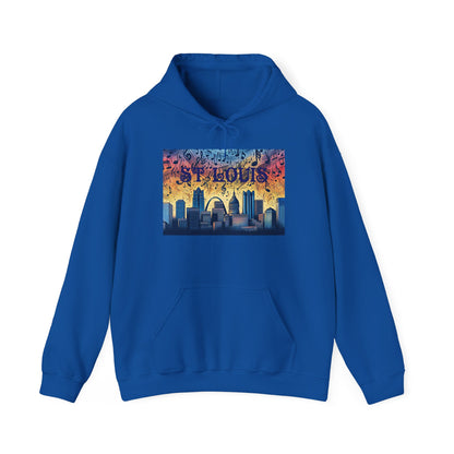 ST LOUIS ADULT Graphic Hoodie - Unisex Heavy Blend™ - CITY SERIES