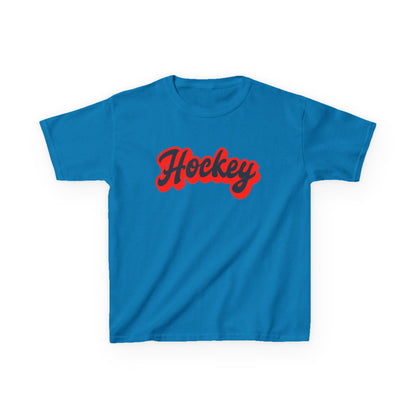 Kids Hockey Heavy Cotton Tee - Perfect for Young Fans!