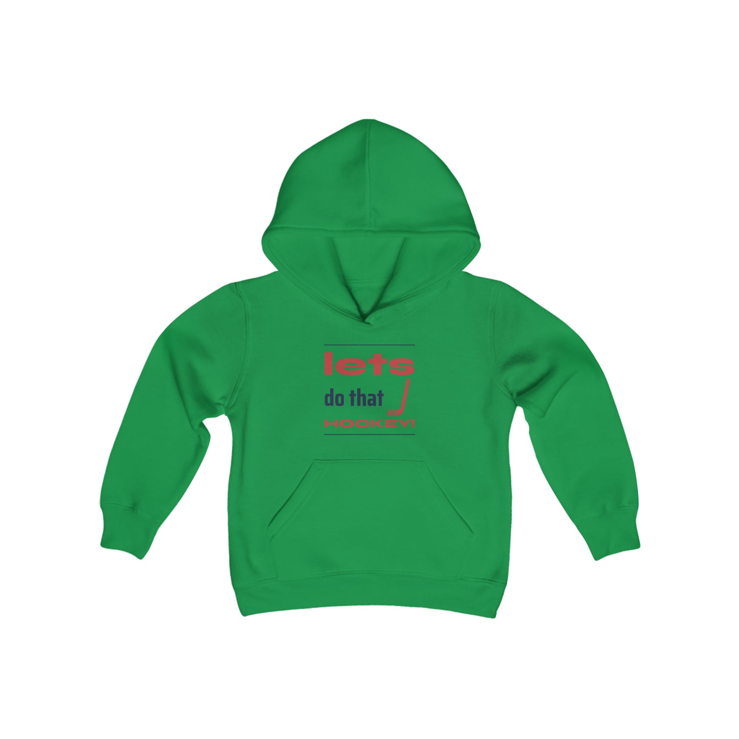 LETS DO THAT HOCKEY Youth Heavy Blend Hooded Sweatshirt