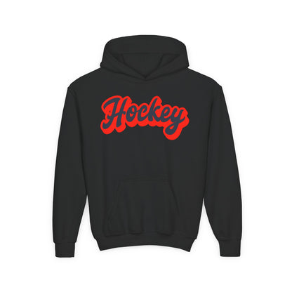 Youth Hockey Heavy Blend Hoodie - Cozy Sportswear for Young Athletes