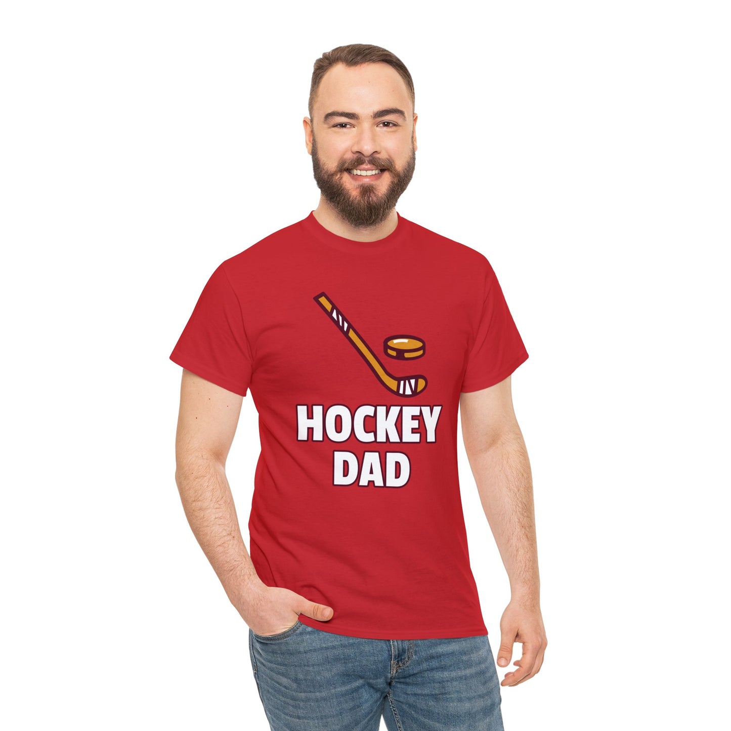 HOCKEY DAD Unisex Heavy Cotton Tee