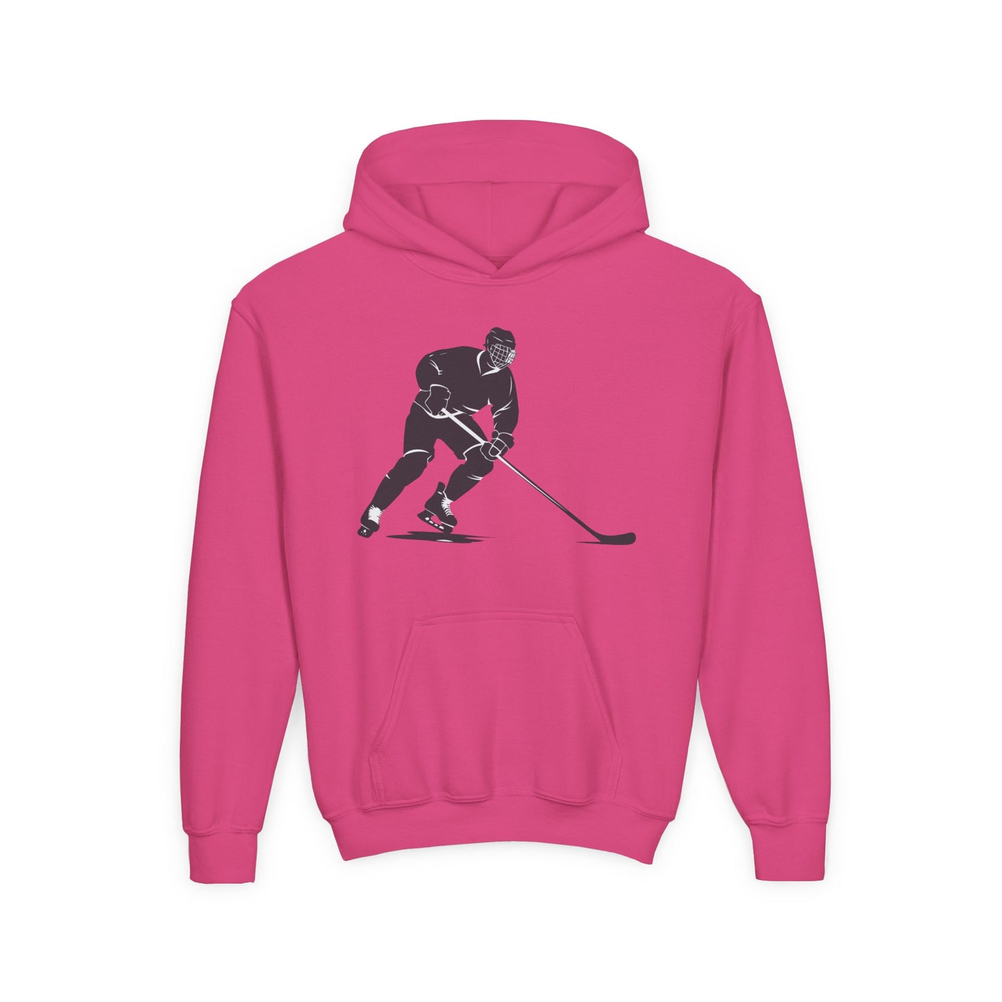Youth Hockey Player Heavy Blend Hoodie - Perfect for Young Athletes