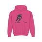 Youth Hockey Player Heavy Blend Hoodie - Perfect for Young Athletes