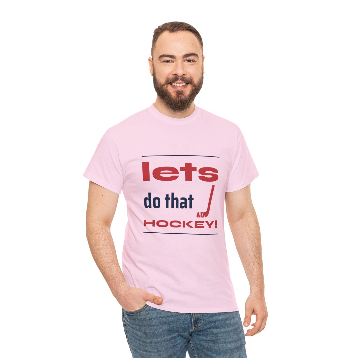 LETS DO THAT HOCKEY Unisex Heavy Cotton Tee