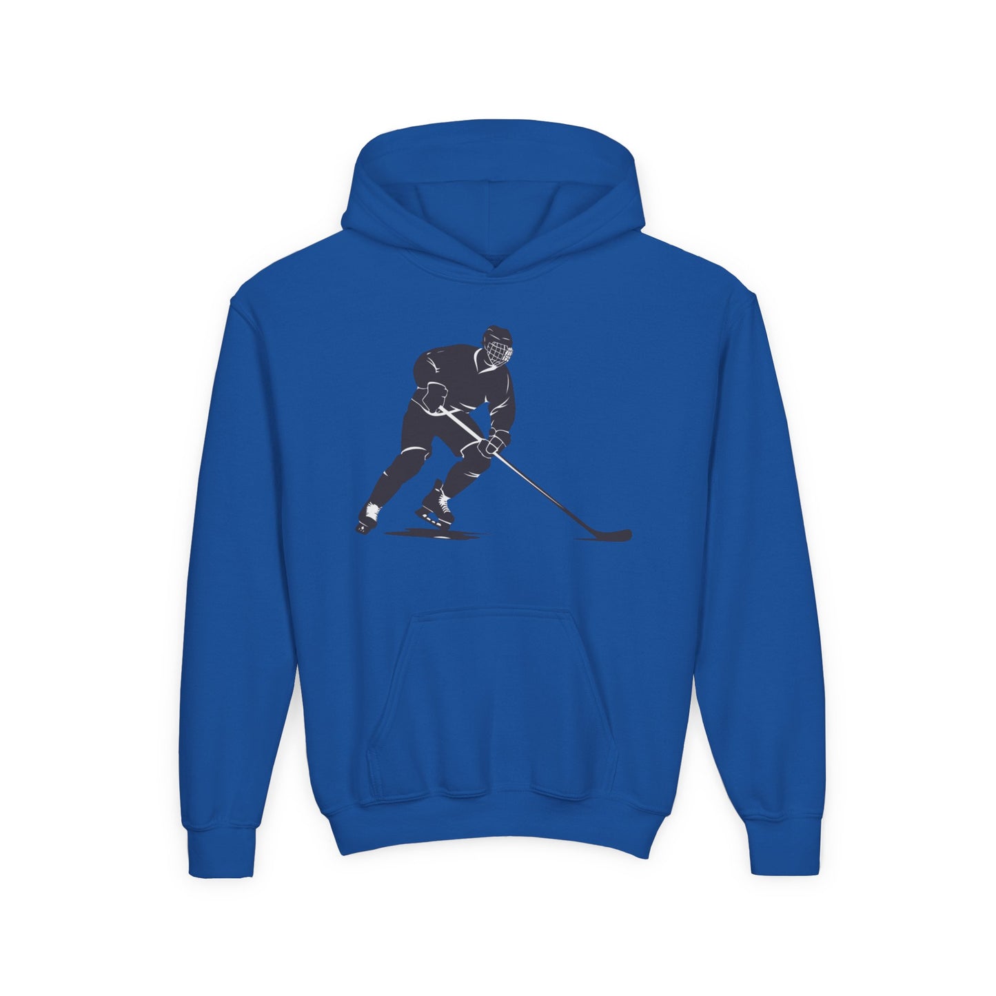 Youth Hockey Player Heavy Blend Hoodie - Perfect for Young Athletes