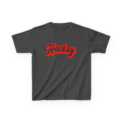 Kids Hockey Heavy Cotton Tee - Perfect for Young Fans!
