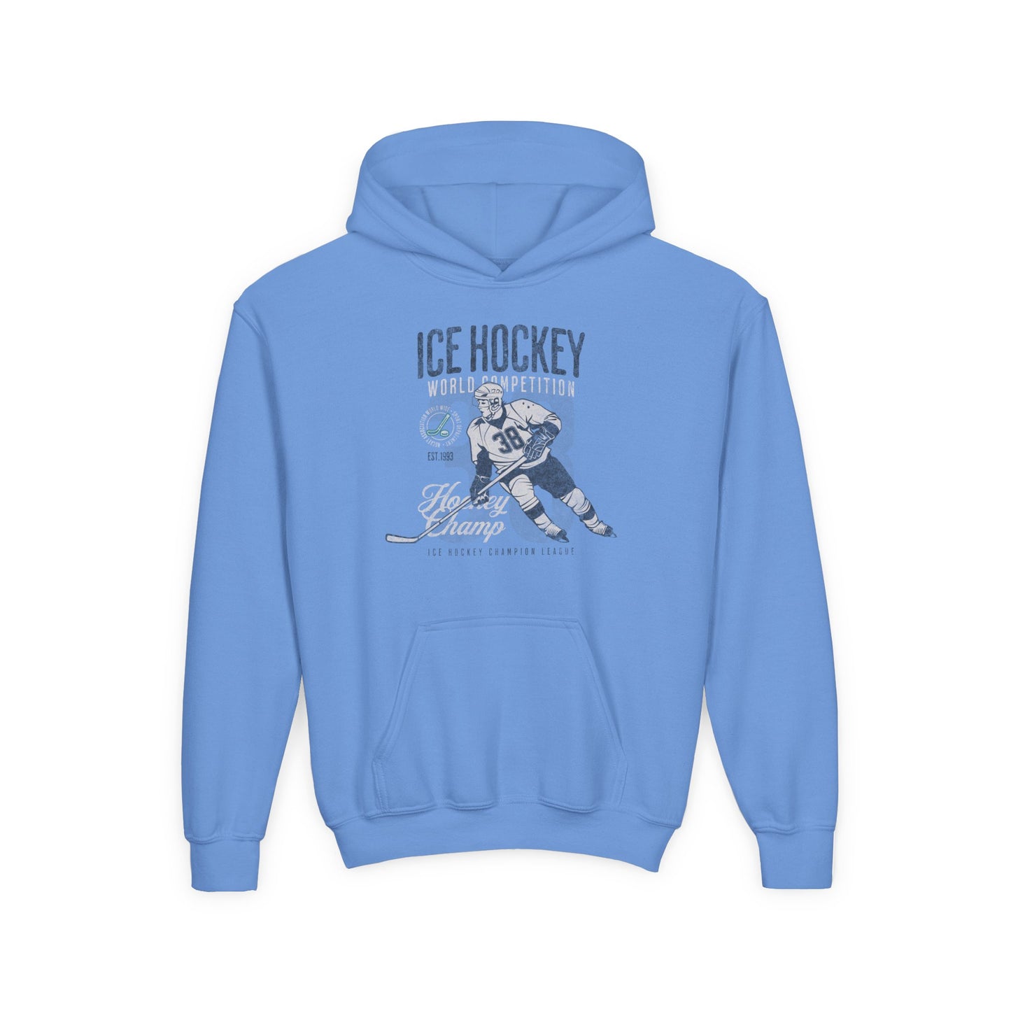 Youth Ice Hockey Hooded Sweatshirt - Perfect for Young Athletes