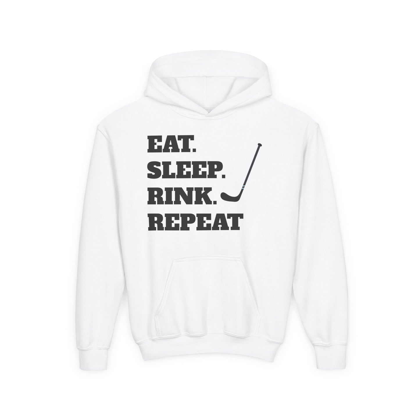 Youth Hockey Sweatshirt - Eat Sleep Rink Repeat
