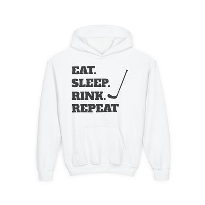 Youth Hockey Sweatshirt - Eat Sleep Rink Repeat