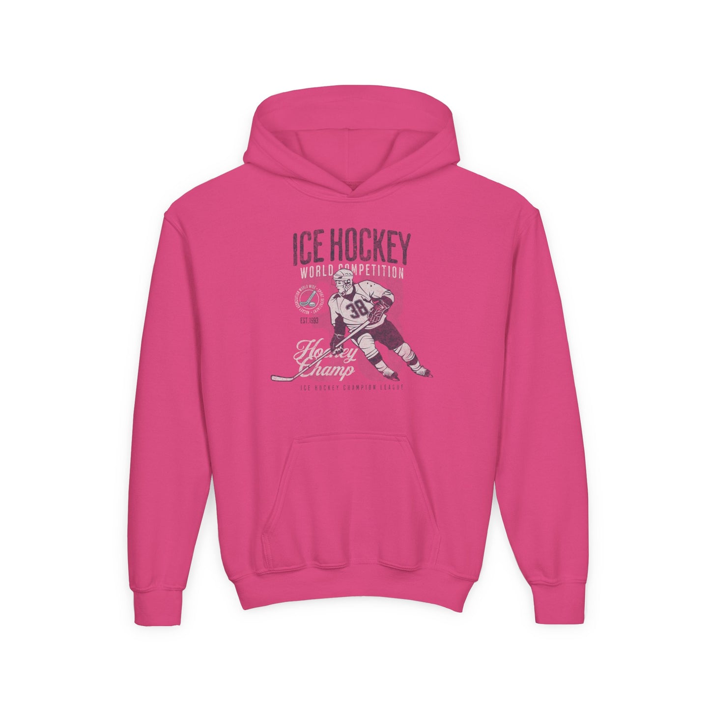 Youth Ice Hockey Hooded Sweatshirt - Perfect for Young Athletes