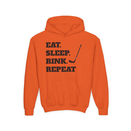 Youth Hockey Sweatshirt - Eat Sleep Rink Repeat