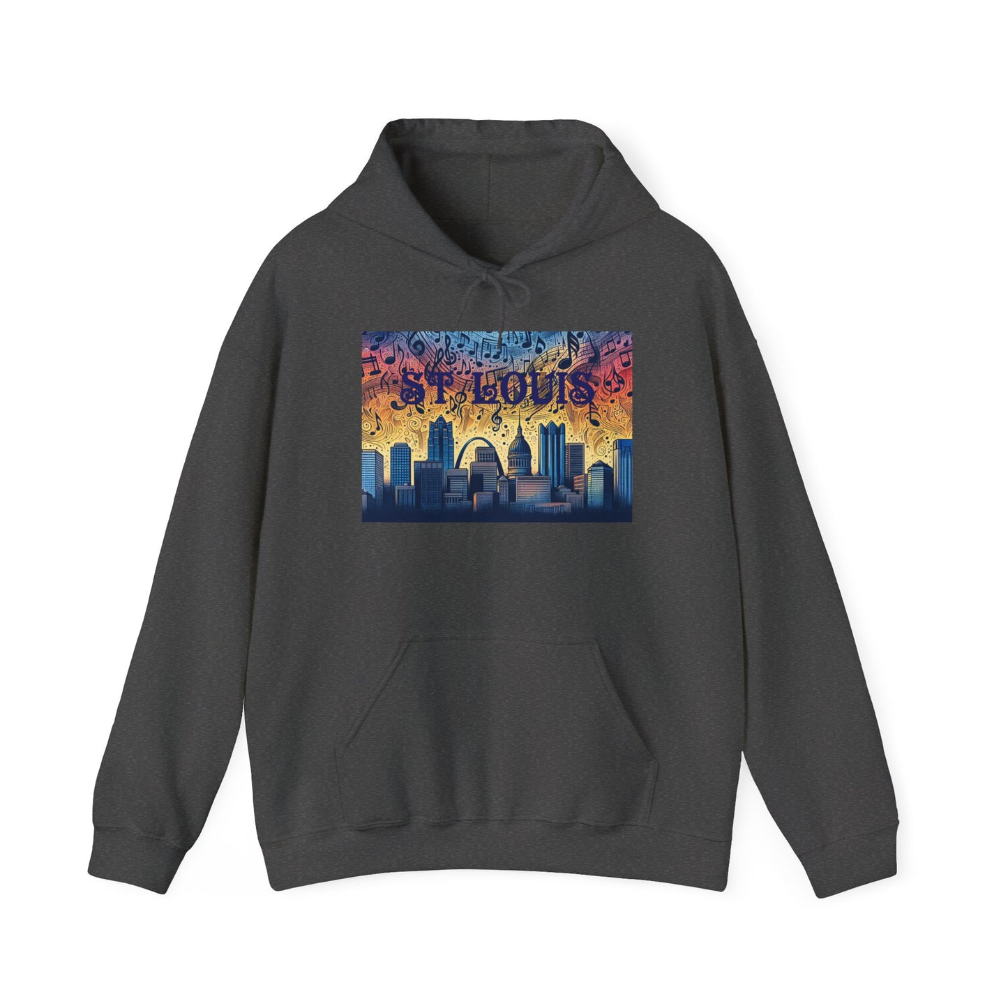 ST LOUIS ADULT Graphic Hoodie - Unisex Heavy Blend™ - CITY SERIES