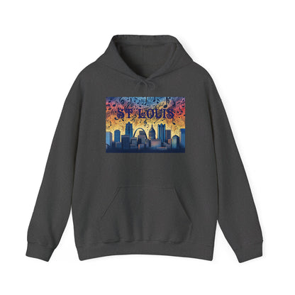 ST LOUIS ADULT Graphic Hoodie - Unisex Heavy Blend™ - CITY SERIES