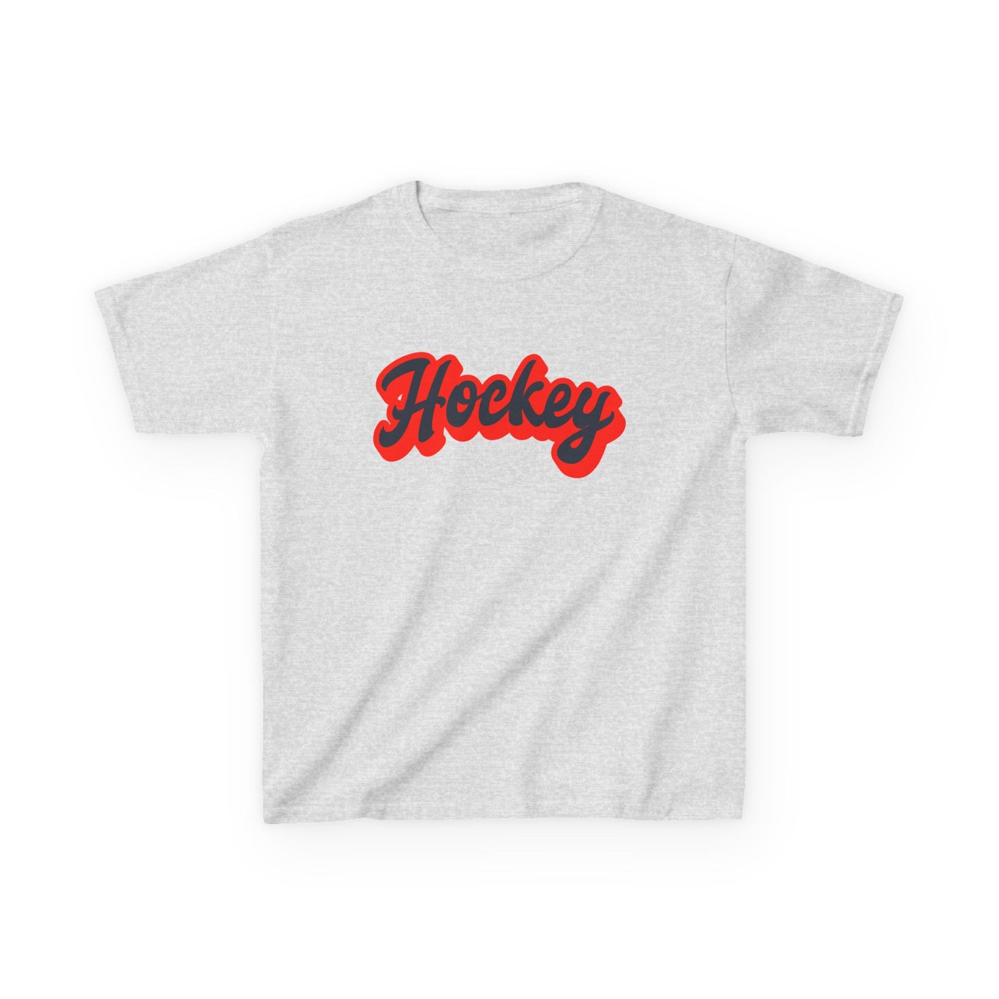 Kids Hockey Heavy Cotton Tee - Perfect for Young Fans!