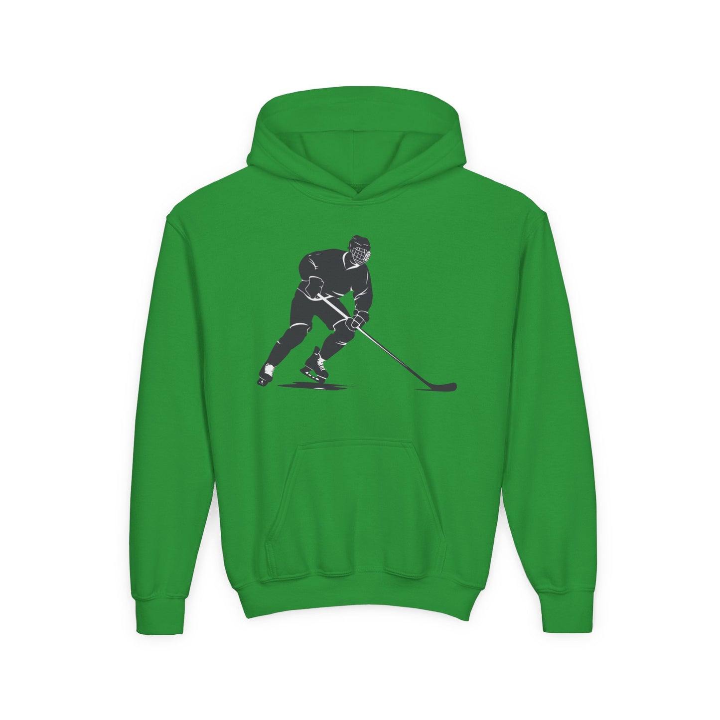 Youth Hockey Player Heavy Blend Hoodie - Perfect for Young Athletes