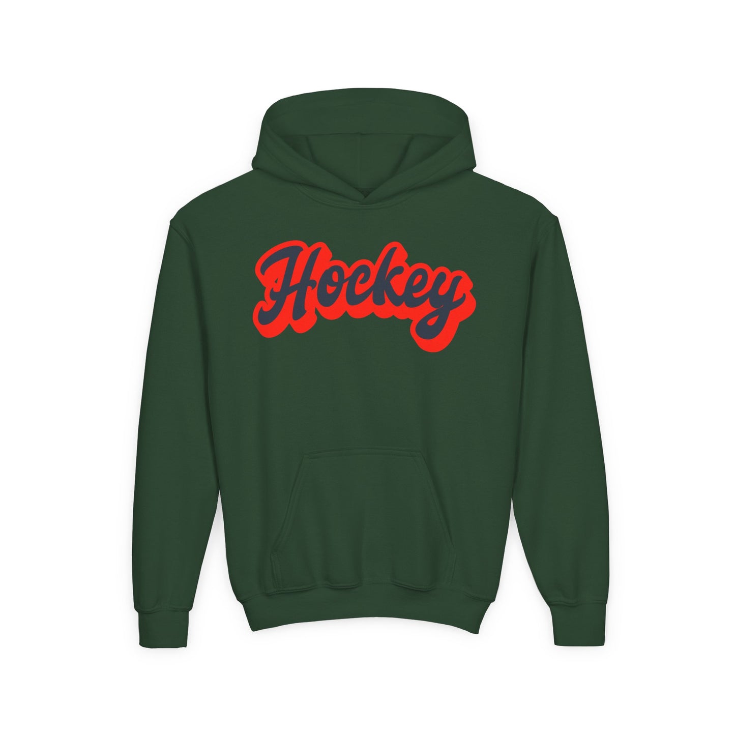 Youth Hockey Heavy Blend Hoodie - Cozy Sportswear for Young Athletes