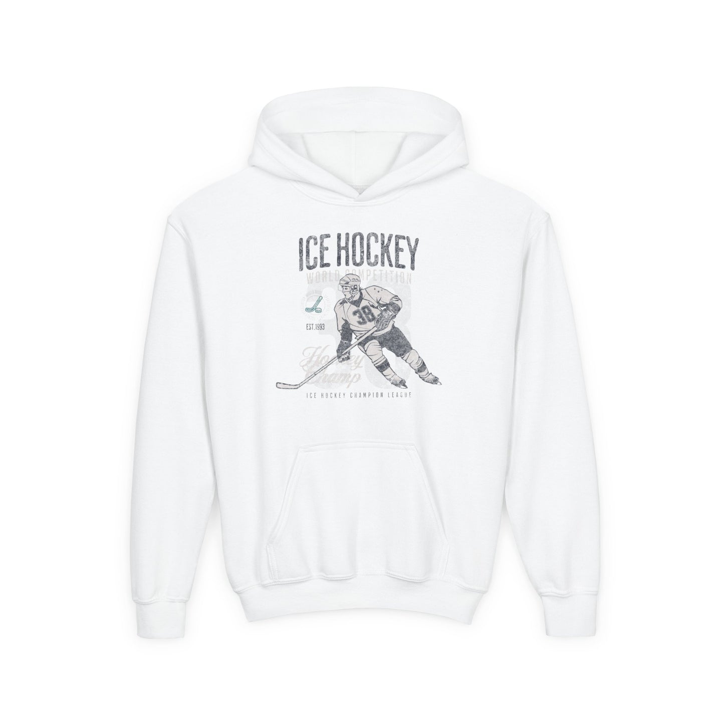 Youth Ice Hockey Hooded Sweatshirt - Perfect for Young Athletes