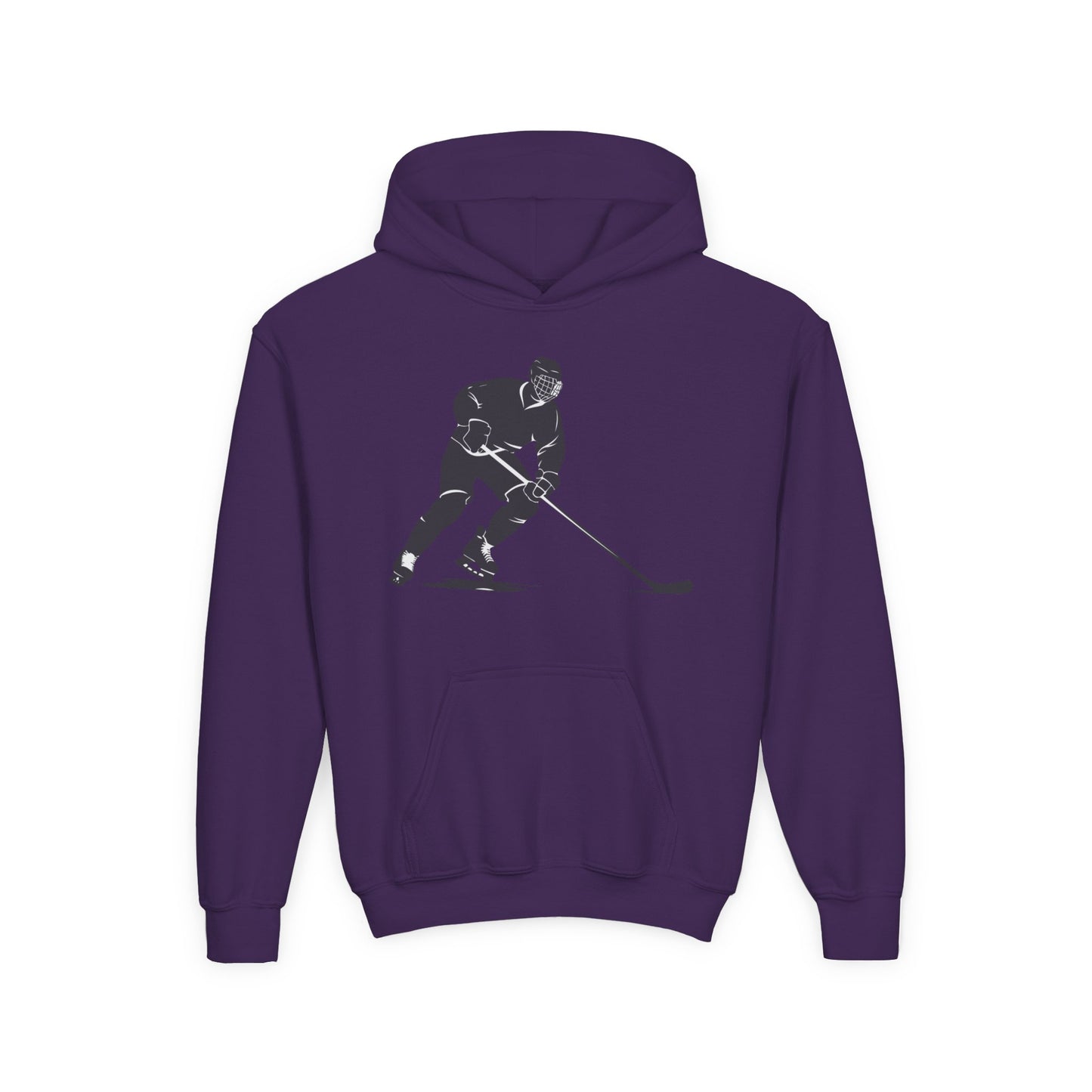 Youth Hockey Player Heavy Blend Hoodie - Perfect for Young Athletes
