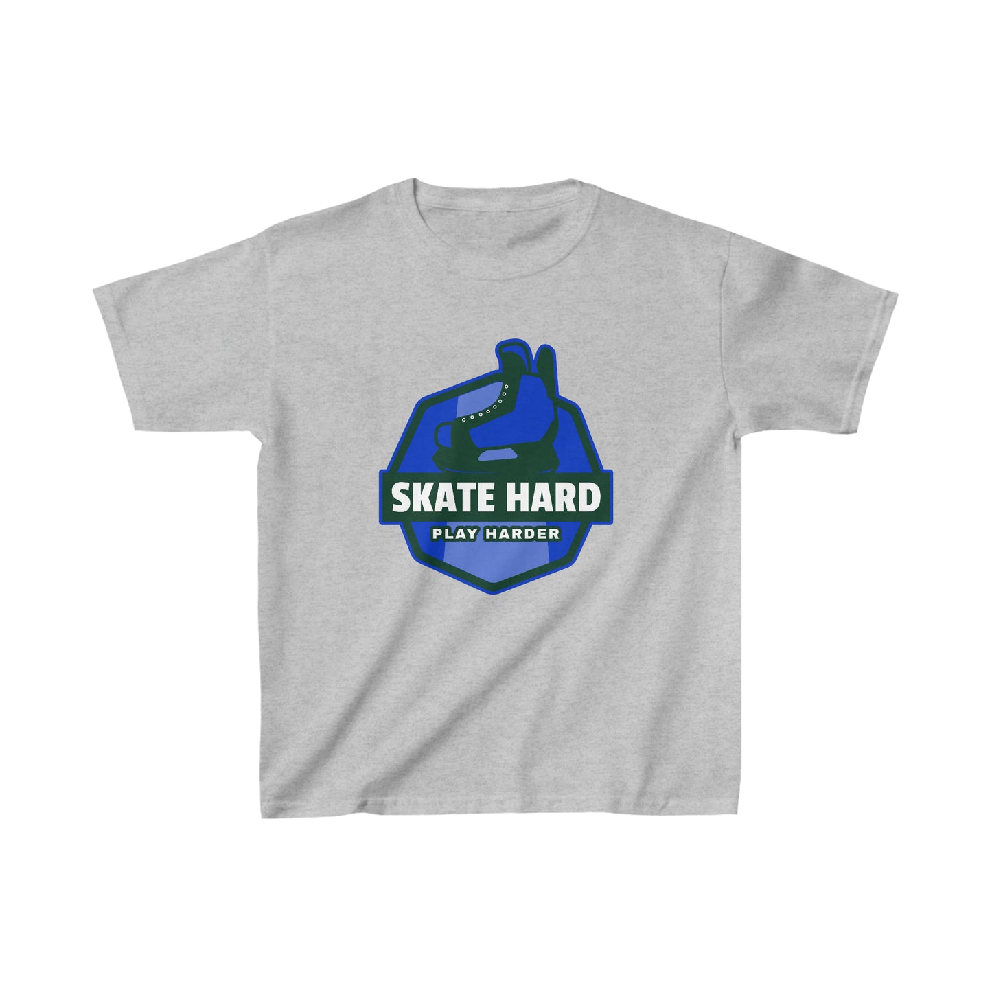 SKATE HARD PLAY HARDER Kids Heavy Cotton™ Tee