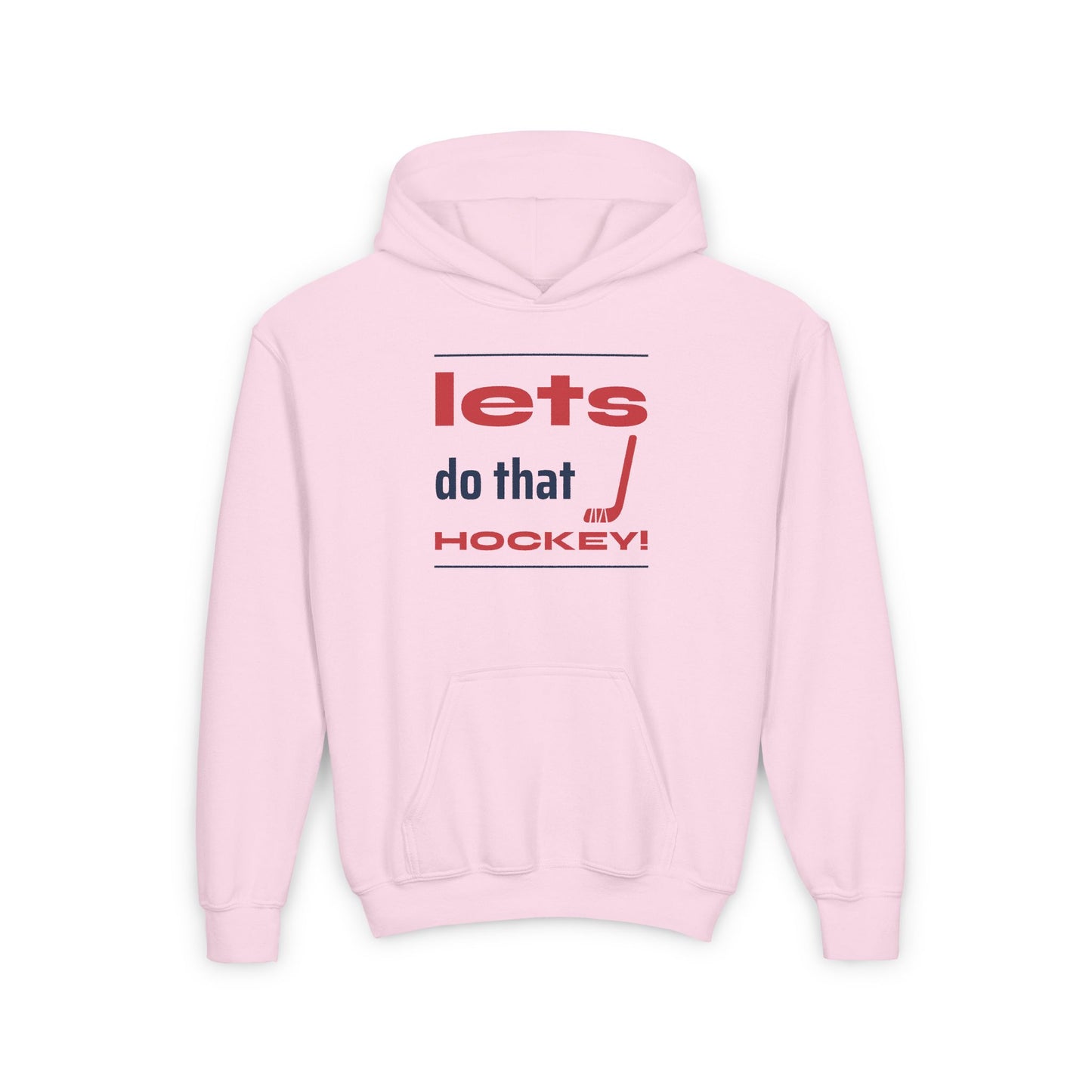 LETS DO THAT HOCKEY Youth Heavy Blend Hooded Sweatshirt