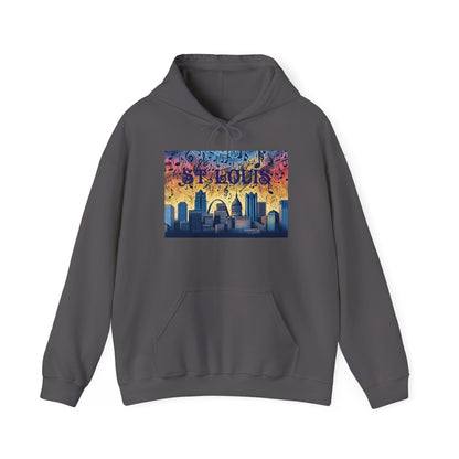 ST LOUIS ADULT Graphic Hoodie - Unisex Heavy Blend™ - CITY SERIES