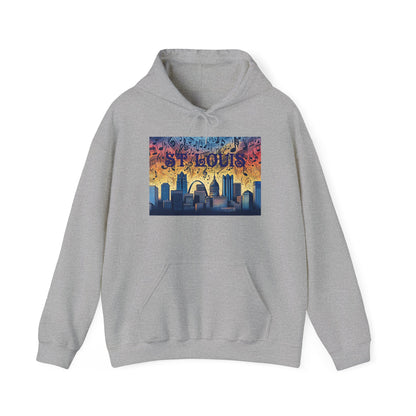 ST LOUIS ADULT Graphic Hoodie - Unisex Heavy Blend™ - CITY SERIES