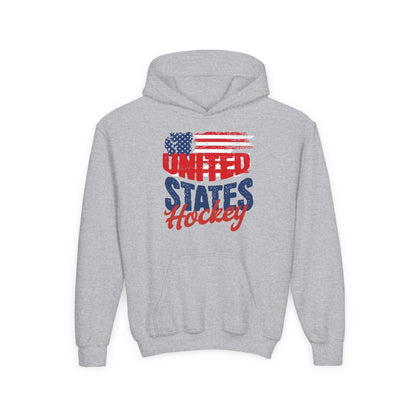Youth USA Hockey Hoodie - Heavy Blend Sweatshirt for Sports Fans