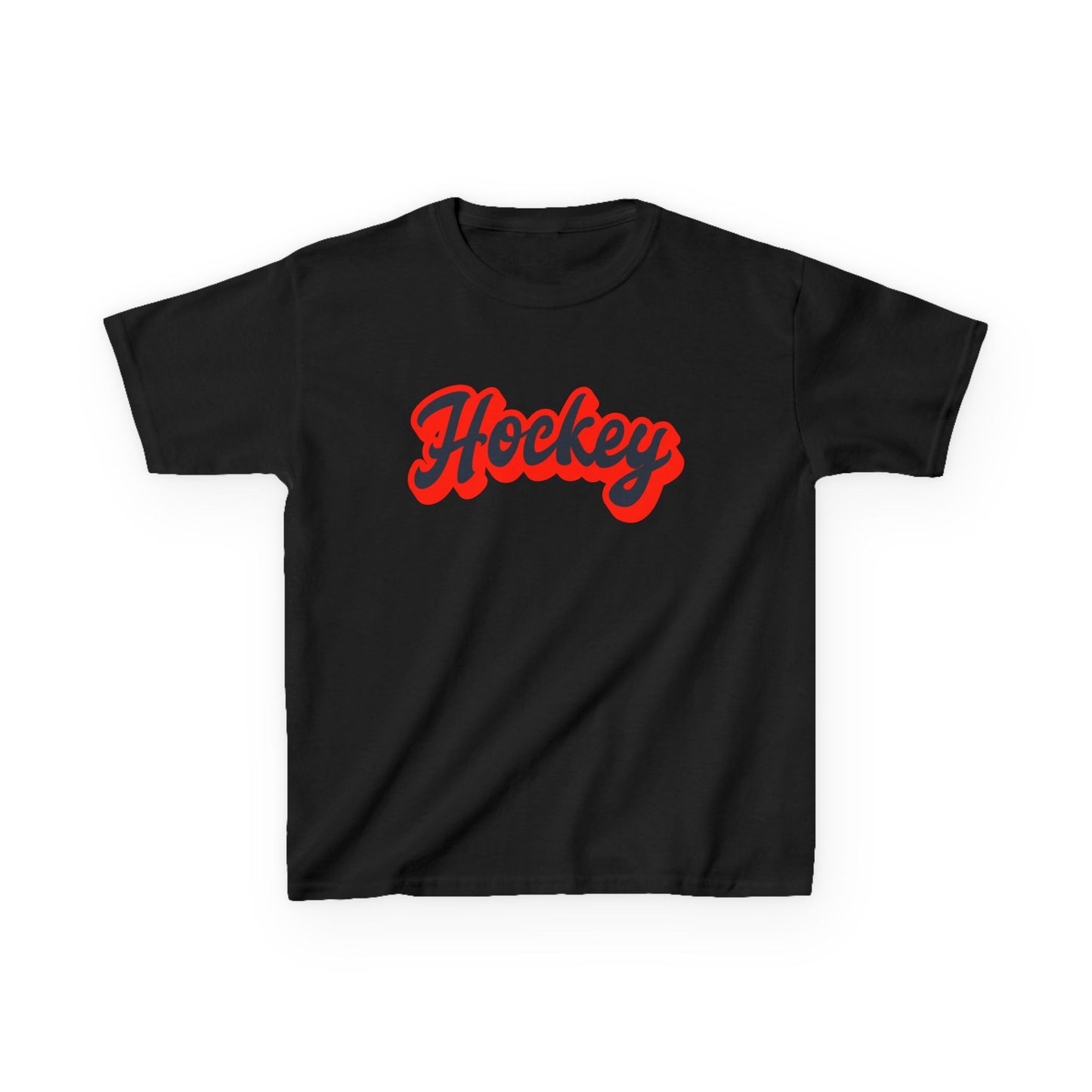 Kids Hockey Heavy Cotton Tee - Perfect for Young Fans!