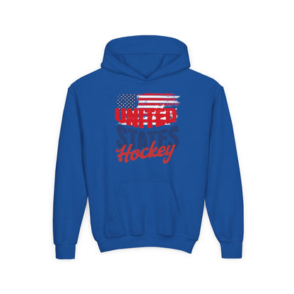Youth USA Hockey Hoodie - Heavy Blend Sweatshirt for Sports Fans