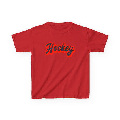 Kids Hockey Heavy Cotton Tee - Perfect for Young Fans!