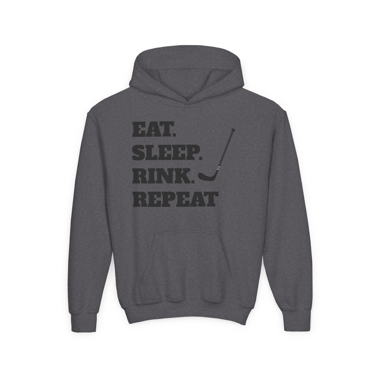Youth Hockey Sweatshirt - Eat Sleep Rink Repeat