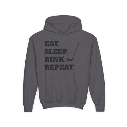 Youth Hockey Sweatshirt - Eat Sleep Rink Repeat