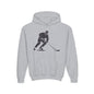 Youth Hockey Player Heavy Blend Hoodie - Perfect for Young Athletes